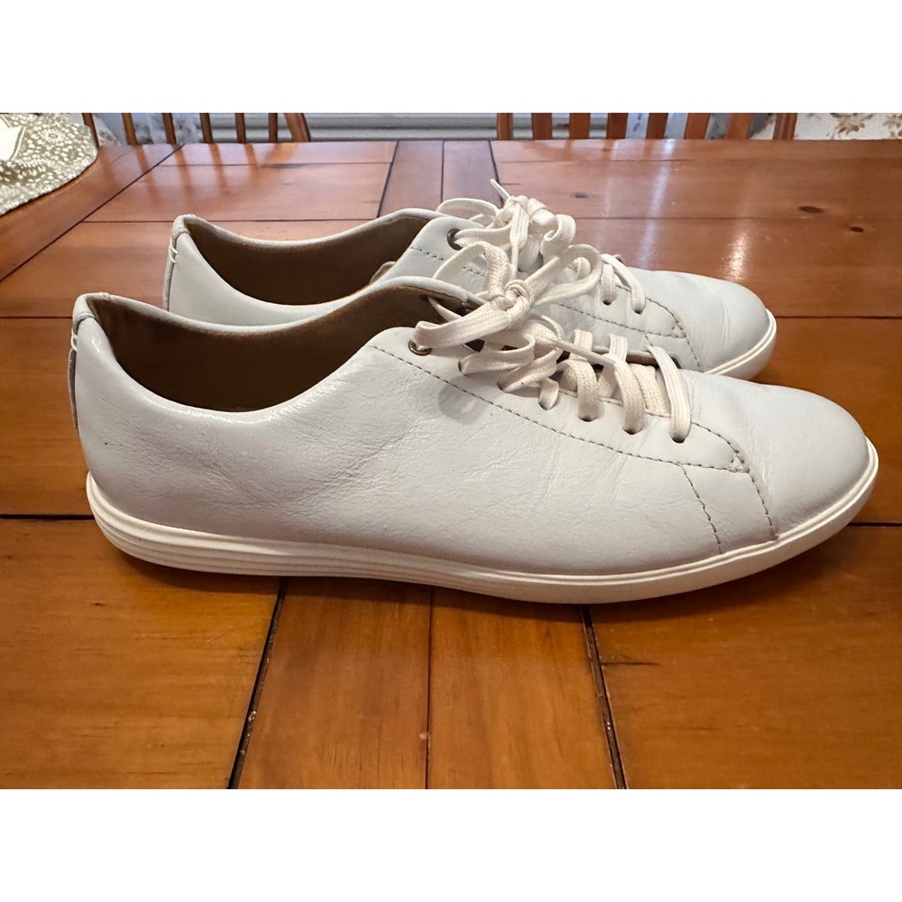 Cole Haan Grand Crosscourt Mens White Leather Sneakers C26515 Size 8.5M